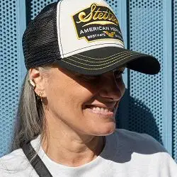 Stetson casquette Trucker cap Heritage noir jaune