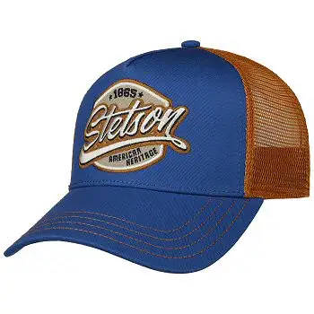 Stetson casquette Trucker cap Classic Patch bleu rust