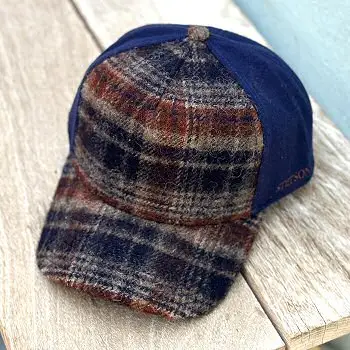 Stetson casquette Trucker cap laine wool check