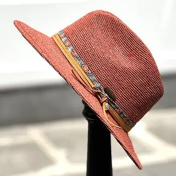 Stetson chapeau traveller crochet burned orange