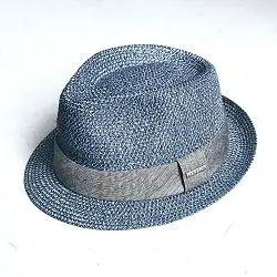 Stetson chapeau Trilby homme ete bleu