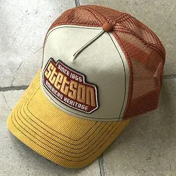 Stetson casquette Trucker cap Brickstone orange jaune