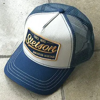 Stetson casquette Trucker cap Heritage Vintage bleu ciel