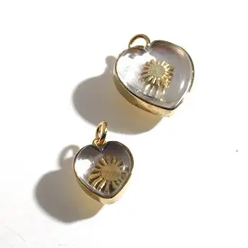 Vadi jewels charm Coeur Cristal soleil