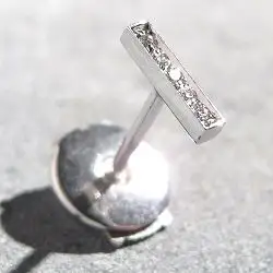 Vanrycke boucle solo Mini-Medellin or blanc diamants