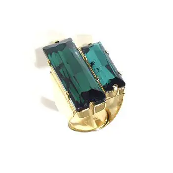 Viveka Bergstrom bague 2 Strass XL