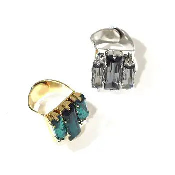 Viveka Bergstrom bague 3 Strass XL