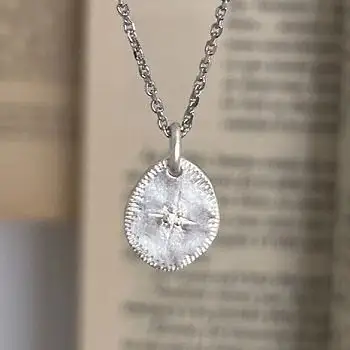 Ylume collier medaille Etoile mini